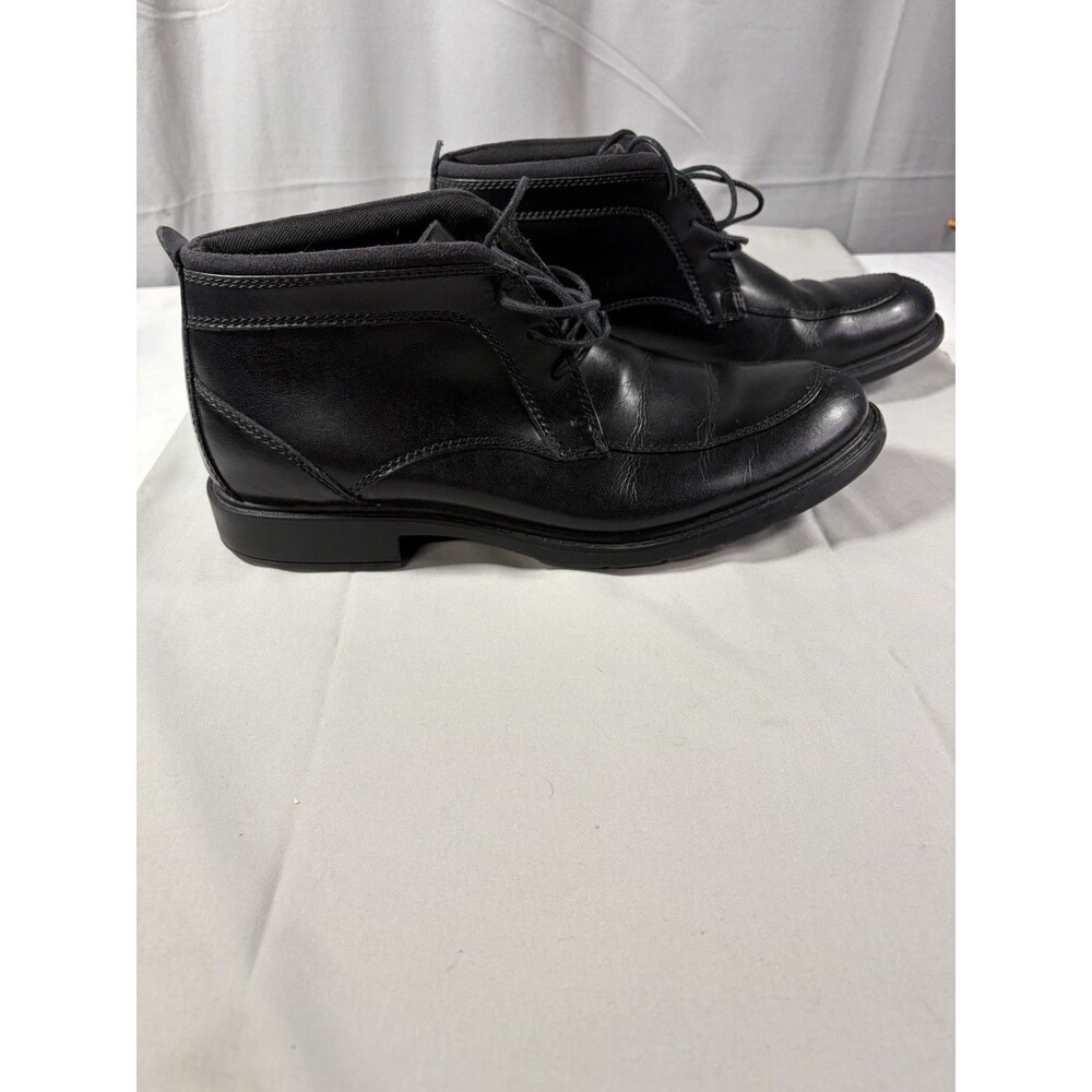 Bostonian Luglite Mid Flexlite Ankle Boots Men 11W Black Leather Waterproof